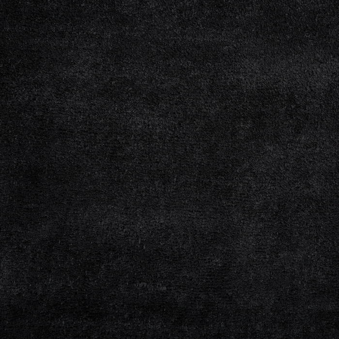 Tappeto Shaggy in cotone Nero misto poliestere 160 x 230 cm soffice pelo