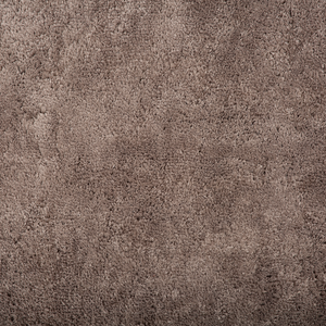 Tappeto Shaggy in cotone marrone chiaro in misto poliestere 80 x 150 cm soffice pelo denso