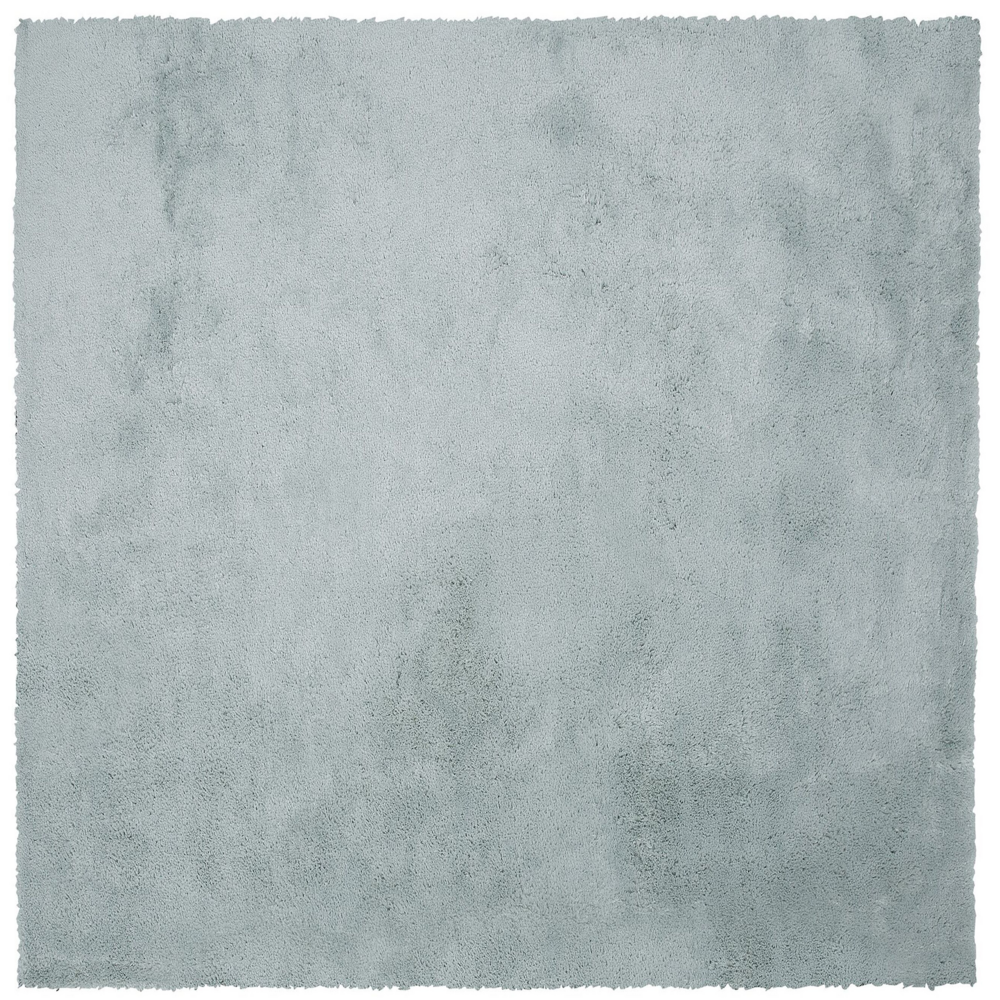 Tappeto shaggy in misto cotone e poliestere verde 200 x 200 cm soffice pelo denso