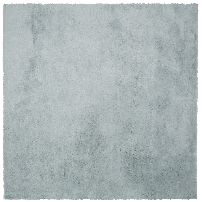 Tappeto shaggy in misto cotone e poliestere verde 200 x 200 cm soffice pelo denso