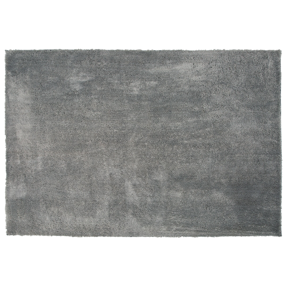Tappeto Shaggy in misto cotone e poliestere grigio 200 x 300 cm soffice pelo denso