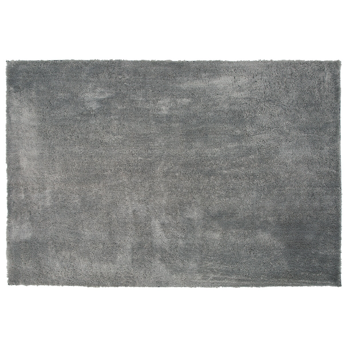 Tappeto Shaggy in misto cotone e poliestere grigio 200 x 300 cm soffice pelo denso