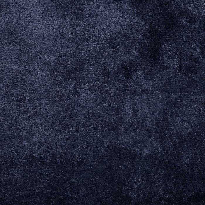 Tappeto shaggy in misto cotone e poliestere blu 80 x 150 cm soffice pelo denso