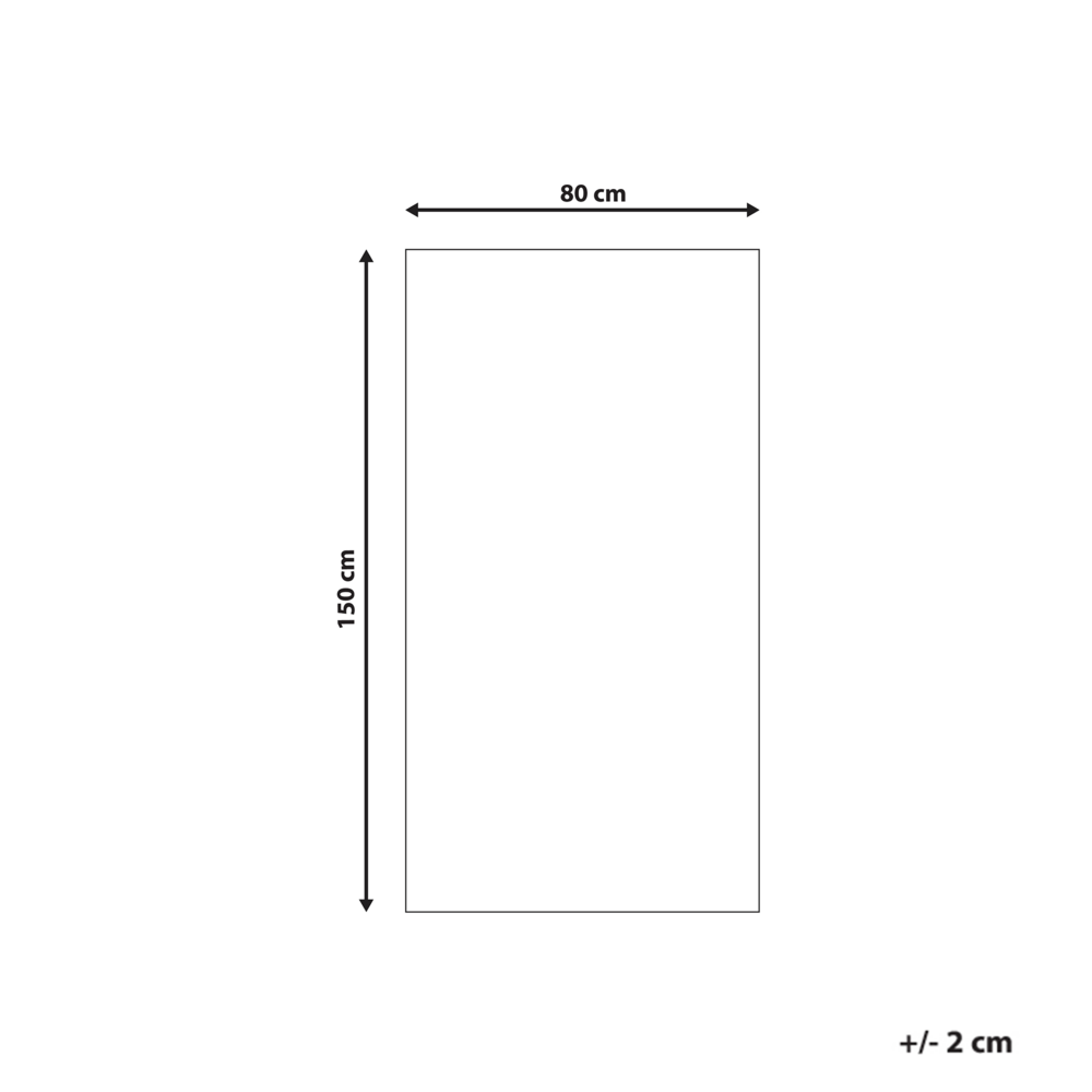 Tappeto shaggy in misto cotone e poliestere rosso 80 x 150 cm soffice pelo denso