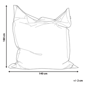 Beanbag grande con motivo a pois blu per distendersi con zip gigante Beanbag