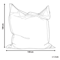 Grande Bean Bag Multicolore motivo floreale foglie per distendersi Zip gigante Beanbag