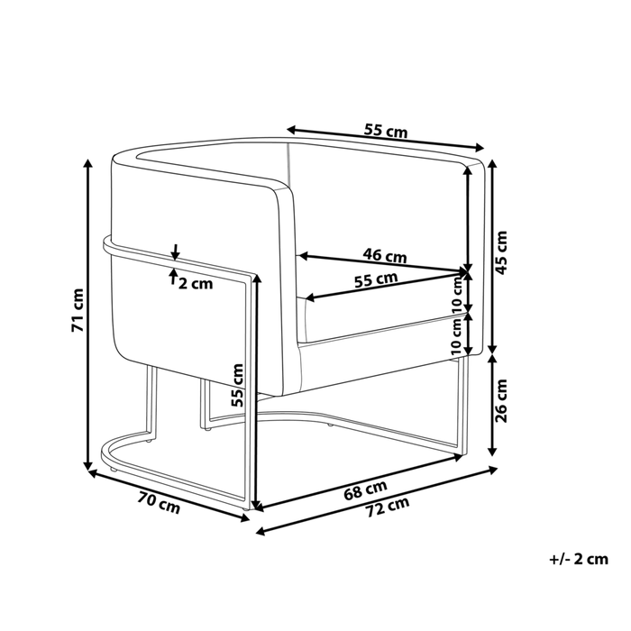 Poltrona Velluto Grigio Struttura In Metallo Dorato Con Schienale Tondo Stile Glam
