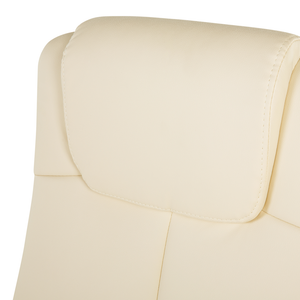 Sedia da Ufficio Girevole Regolabile in Ecopelle di colore Beige Ufficio Inclinabile