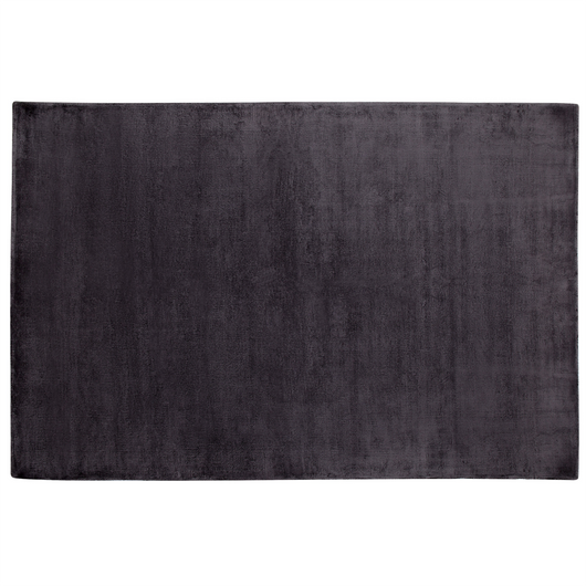Tappeto in viscosa grigio scuro 160 x 230 cm a pelo corto capitonné moderno