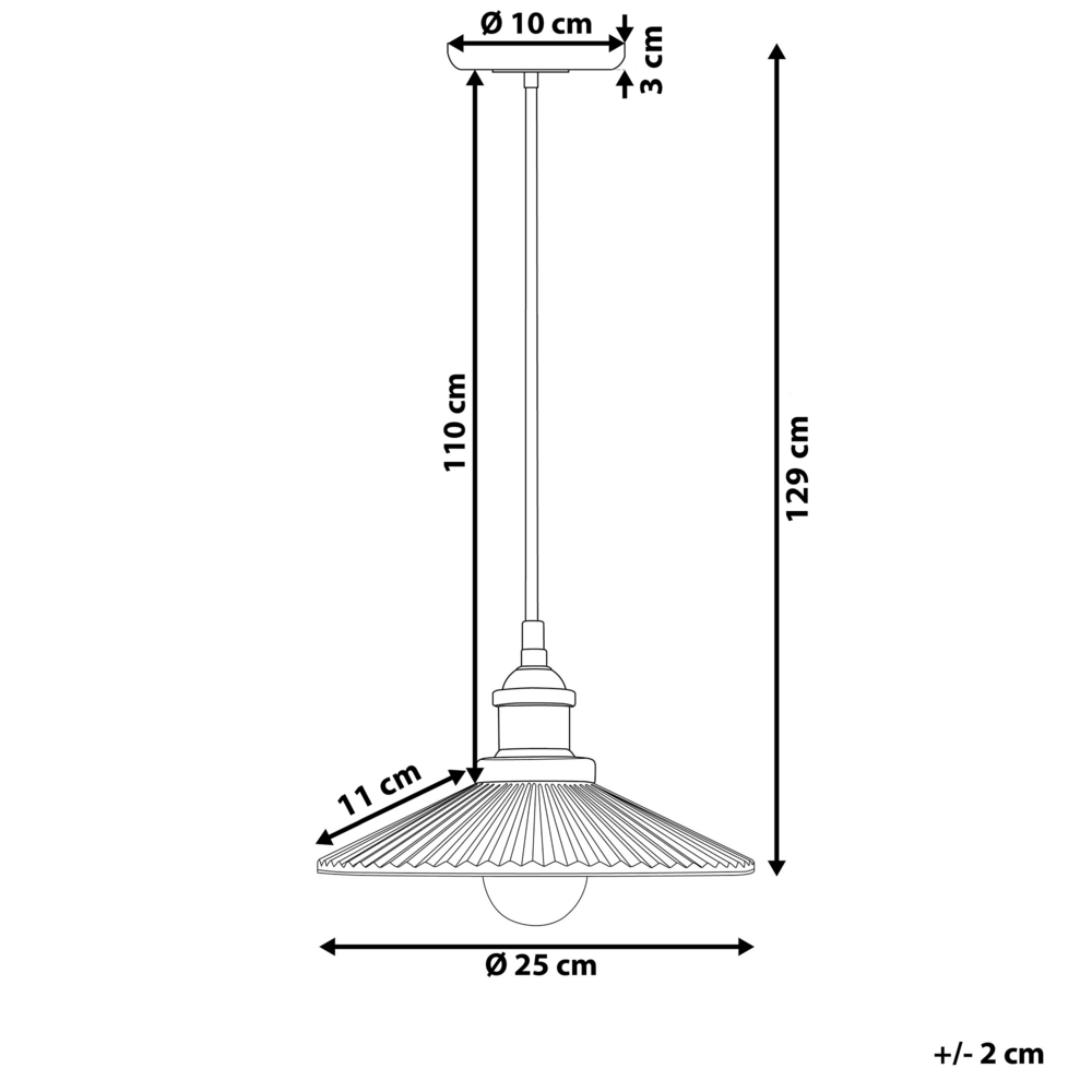 Lampada a Sospensione lampadario Industriale Vintage Rame Vetro Trasparente
