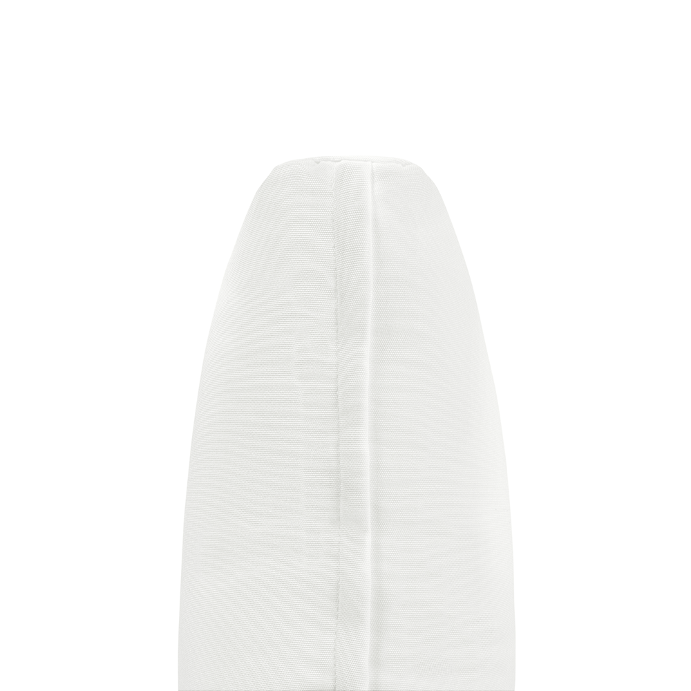 Set di fodere per cuscini per cuscini per sedile e schienale in tessuto di poliestere bianco sporco