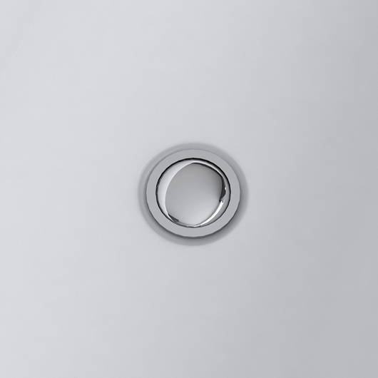 Vasca freestanding bianco sanitario acrilico singolo 160 x 80 cm forma ovale troppopieno sistema design moderno