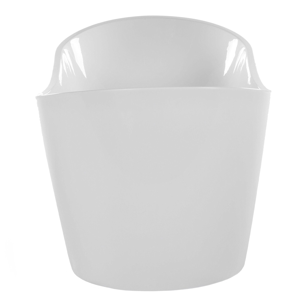 Bagno bianco con argento sanitario acrilico singolo 150 x 75 cm autoportante moderno