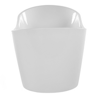 Bagno bianco con argento sanitario acrilico singolo 150 x 75 cm autoportante moderno