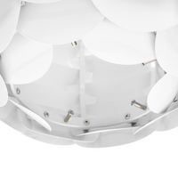 Lampadario Lampada a Sospensione a pigna illuminazione in metallo bianco