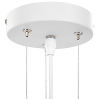 Lampadario Lampada a Sospensione a pigna illuminazione in metallo bianco