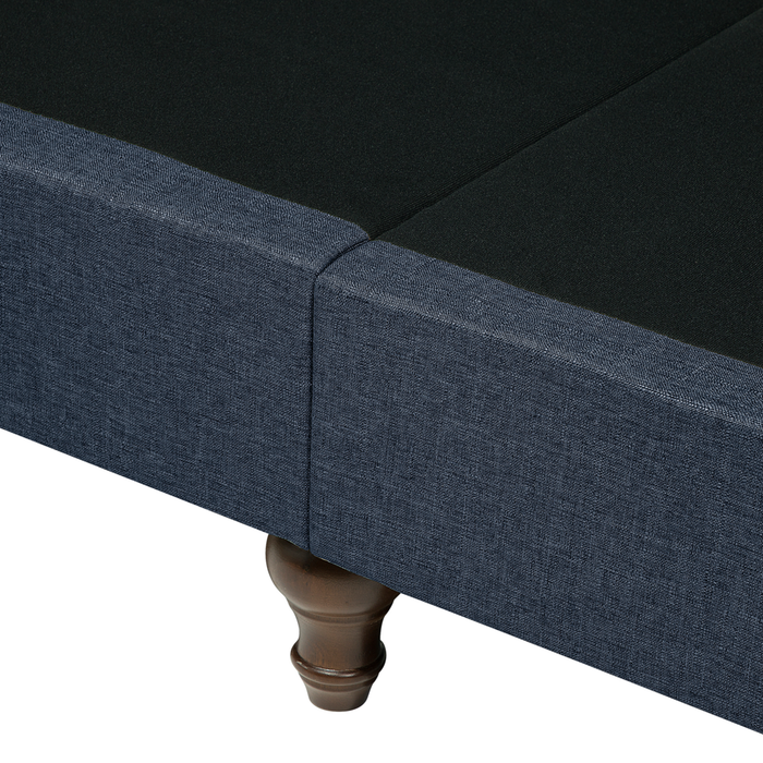 Divano a 3 posti in stile Chesterfield grigio scuro con schienale basso