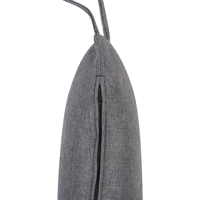 Sedia sospesa poltrona pensile con struttura in metallo rattan grigio per interni ed esterni a forma di uovo Boho