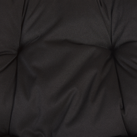 Sedia sospesa poltrona pensile in rattan beige con struttura in metallo per interni ed esterni a forma curva Boho