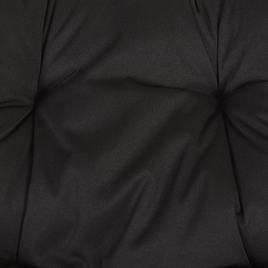 Sedia sospesa poltrona pensile in rattan beige con struttura in metallo per interni ed esterni a forma curva Boho