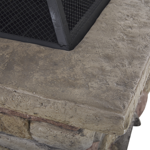 Riscaldatore per braciere grigio Nero con copertura in rete quadrata per esterni