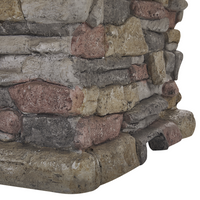 Riscaldatore per braciere grigio Nero con copertura in rete quadrata per esterni