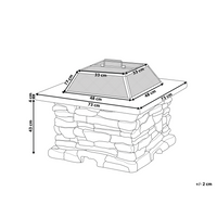 Riscaldatore per braciere grigio Nero con copertura in rete quadrata per esterni