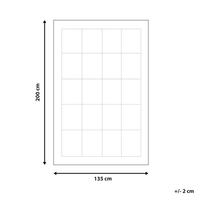 Piumino in cotone e poliestere imbottitura 135 x 200 cm per chi soffre di allergie