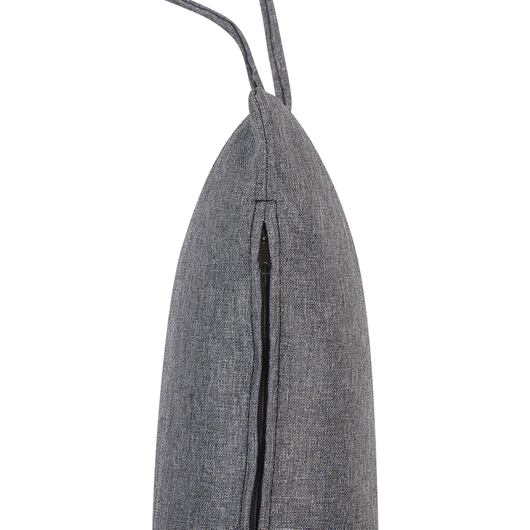 Sedia sospesa poltrona pensile in rattan grigio senza supporto a forma curva per interni-esterni Boho