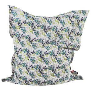 Grande Bean Bag Multicolore motivo floreale foglie per distendersi Zip gigante Beanbag