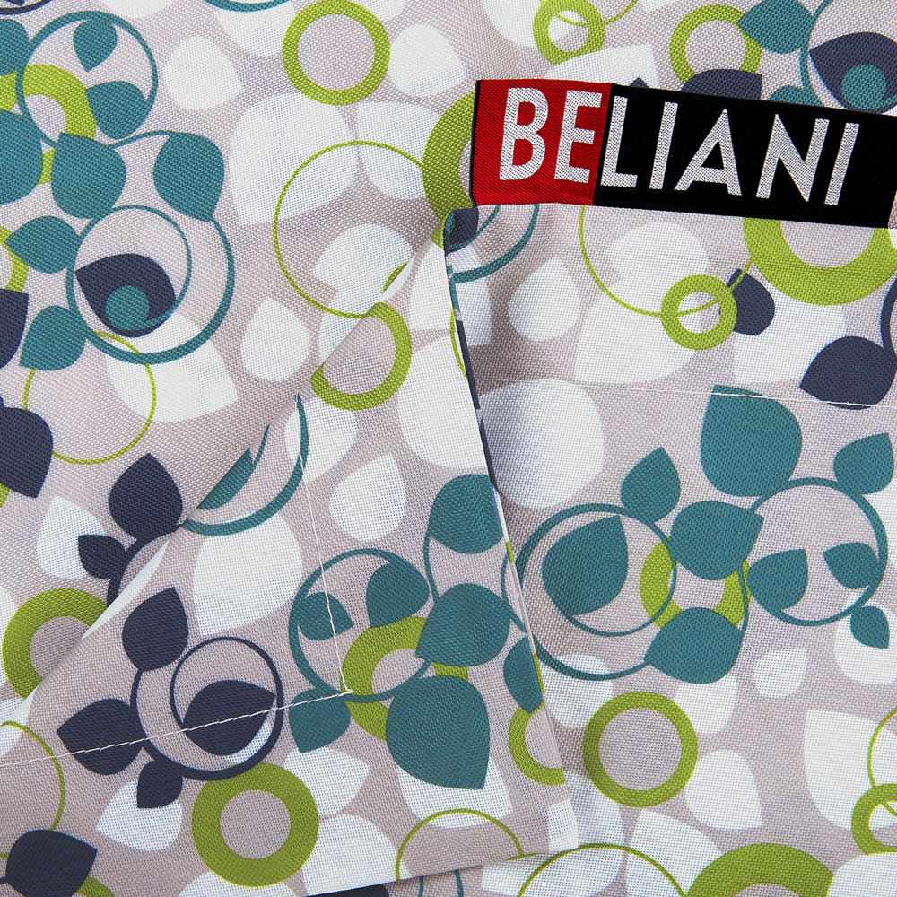 Grande Bean Bag Multicolore motivo floreale foglie per distendersi Zip gigante Beanbag