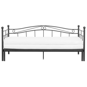 Dormeuse Letto estraibile Nero 80 - 160 x 200 cm Base a doghe estraibile Convertibile