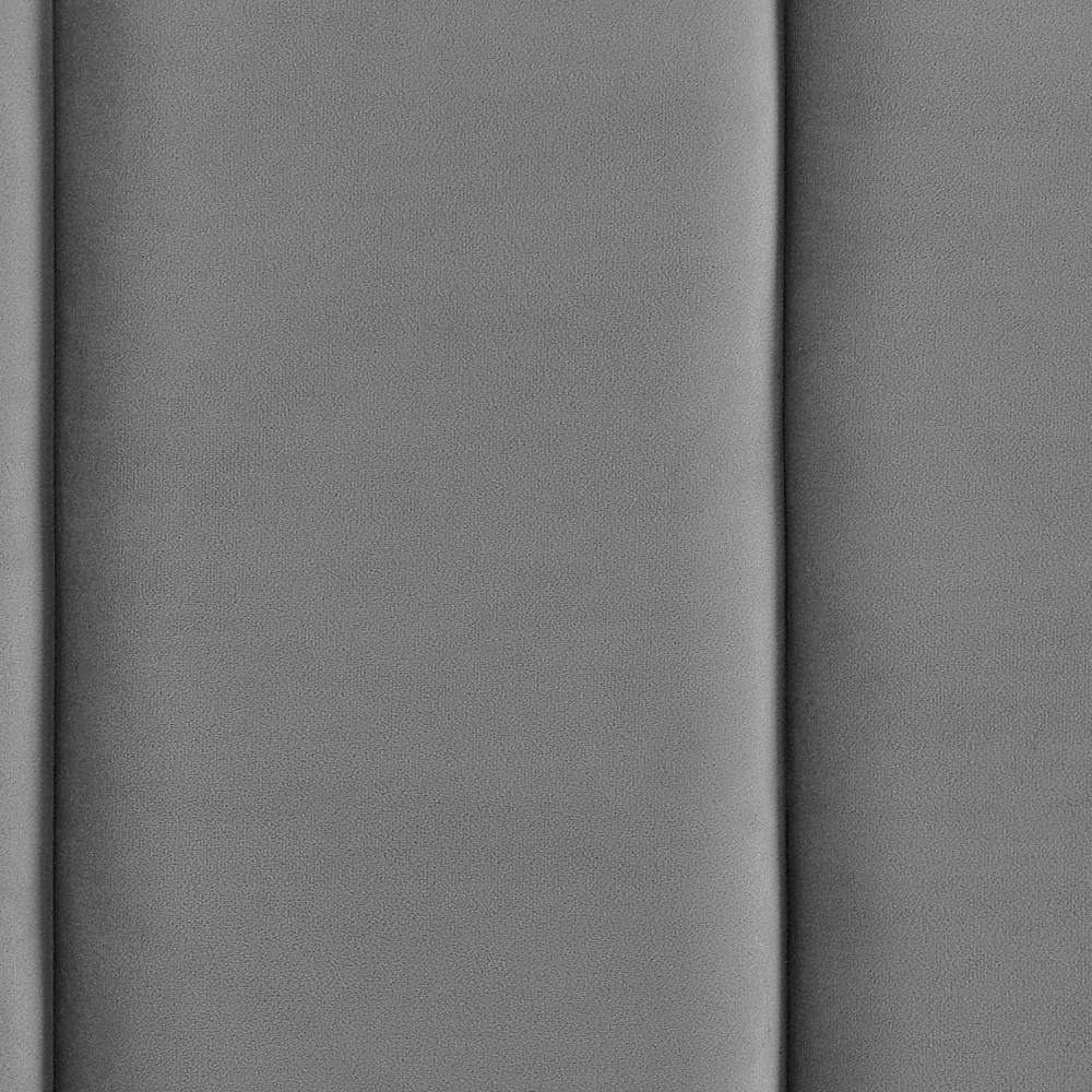 Letto matrimoniale 180 x 200 cm Rete a doghe in velluto grigio