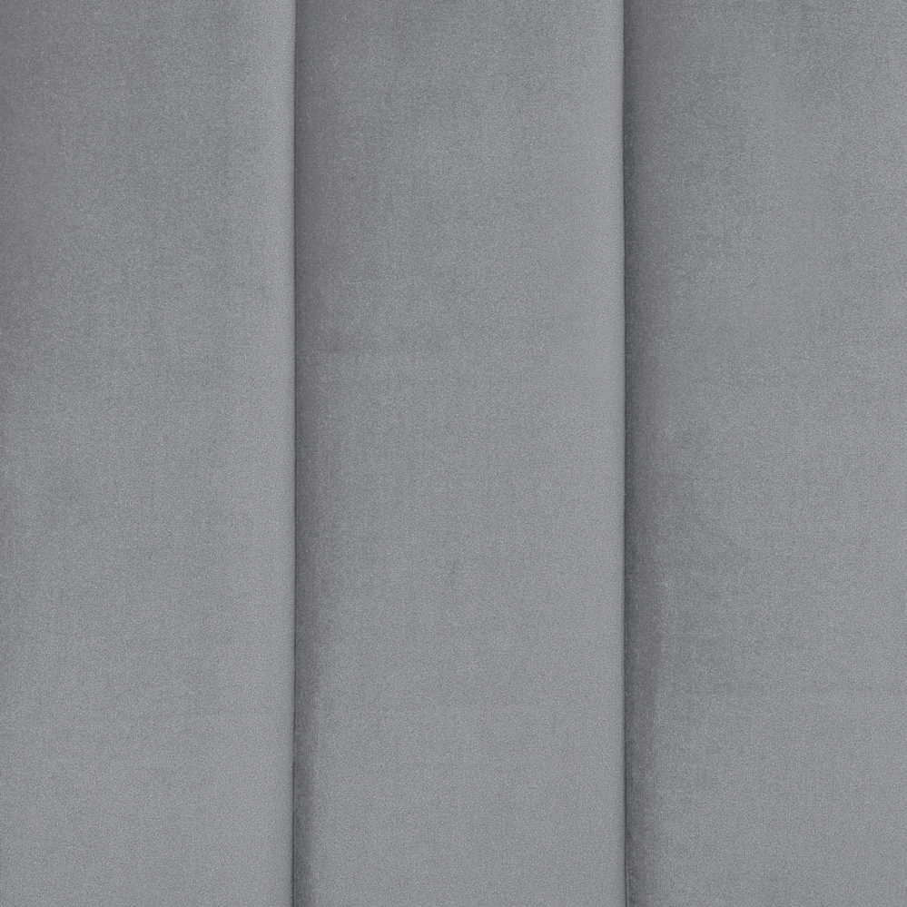 Letto imbottito velluto grigio e oro rete a doghe testiera alta 160 x 200 cm testata alta design retrò