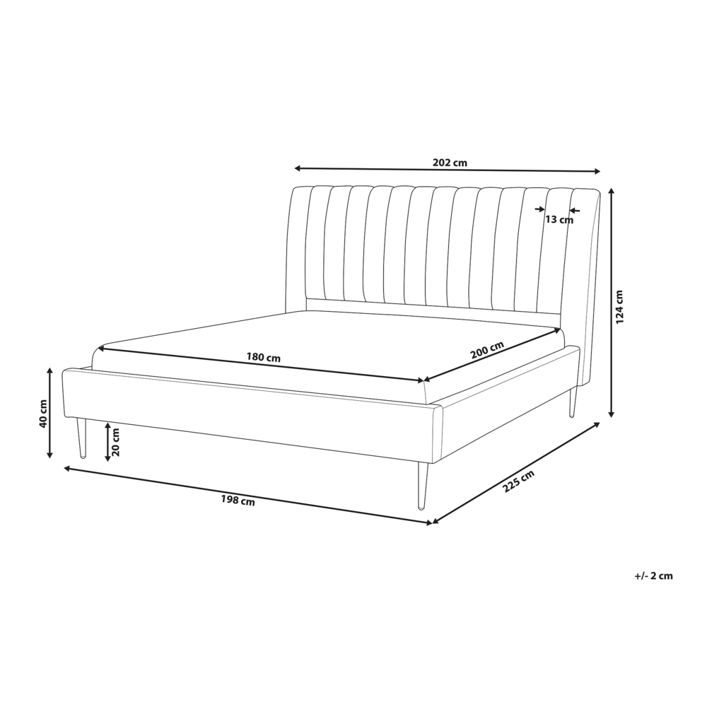 Letto imbottito velluto grigio e oro rete a doghe testiera alta 180 x 200 cm testata alta design retrò