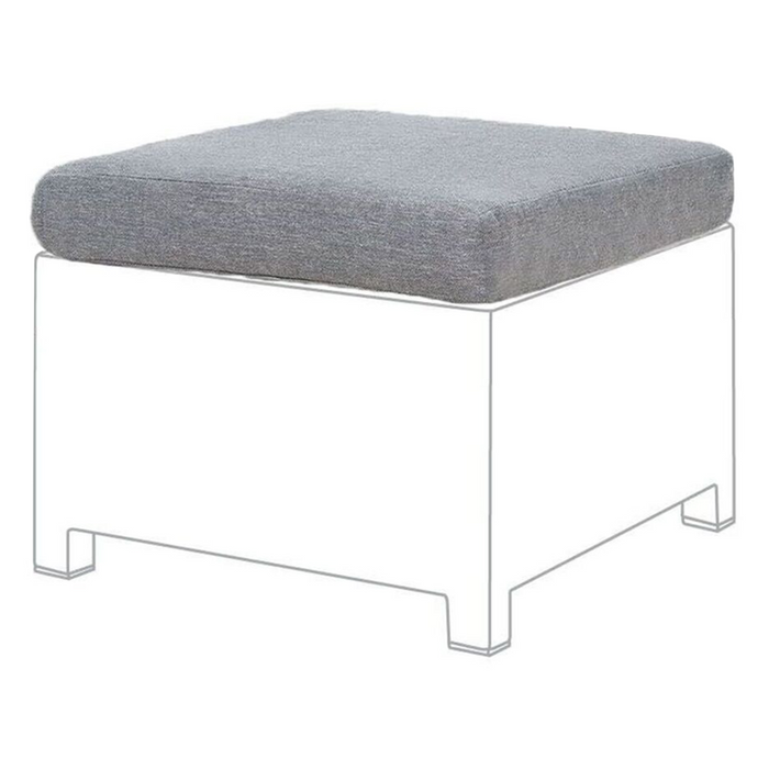 Set fodere per cuscini da esterno in tessuto grigio per mobili da giardino e federe per cuscini