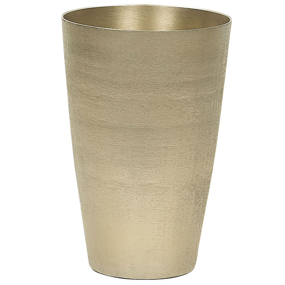 Vaso di fiori in metallo dorato 31 cm decorativo impermeabile moderno soggiorno glamour pezzo