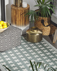 Tappeto per esterno Mat Verde Sintetico 90 x 180 cm Ecologico Moderno Minimalista