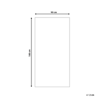 Tappeto da esterno Mat Nero Sintetico 90 x 180 cm Ecologico Moderno Minimalista