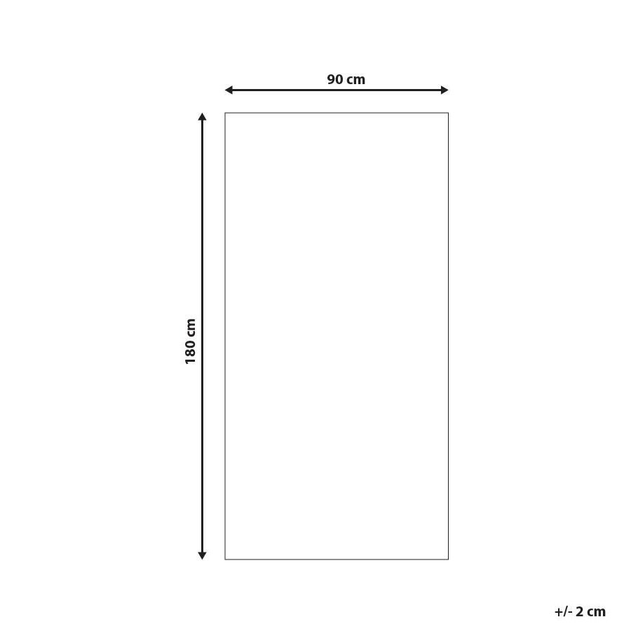 Tappeto da esterno Mat Nero Sintetico 90 x 180 cm Ecologico Moderno Minimalista