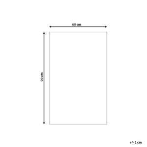 Tappeto per esterni Grigio Materiali sintetici Rettangolare 60 x 90 cm Motivo Chevron Accessori per balconi