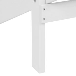 Sedia da giardino in plastica bianca in legno resistente agli agenti atmosferici in stile moderno