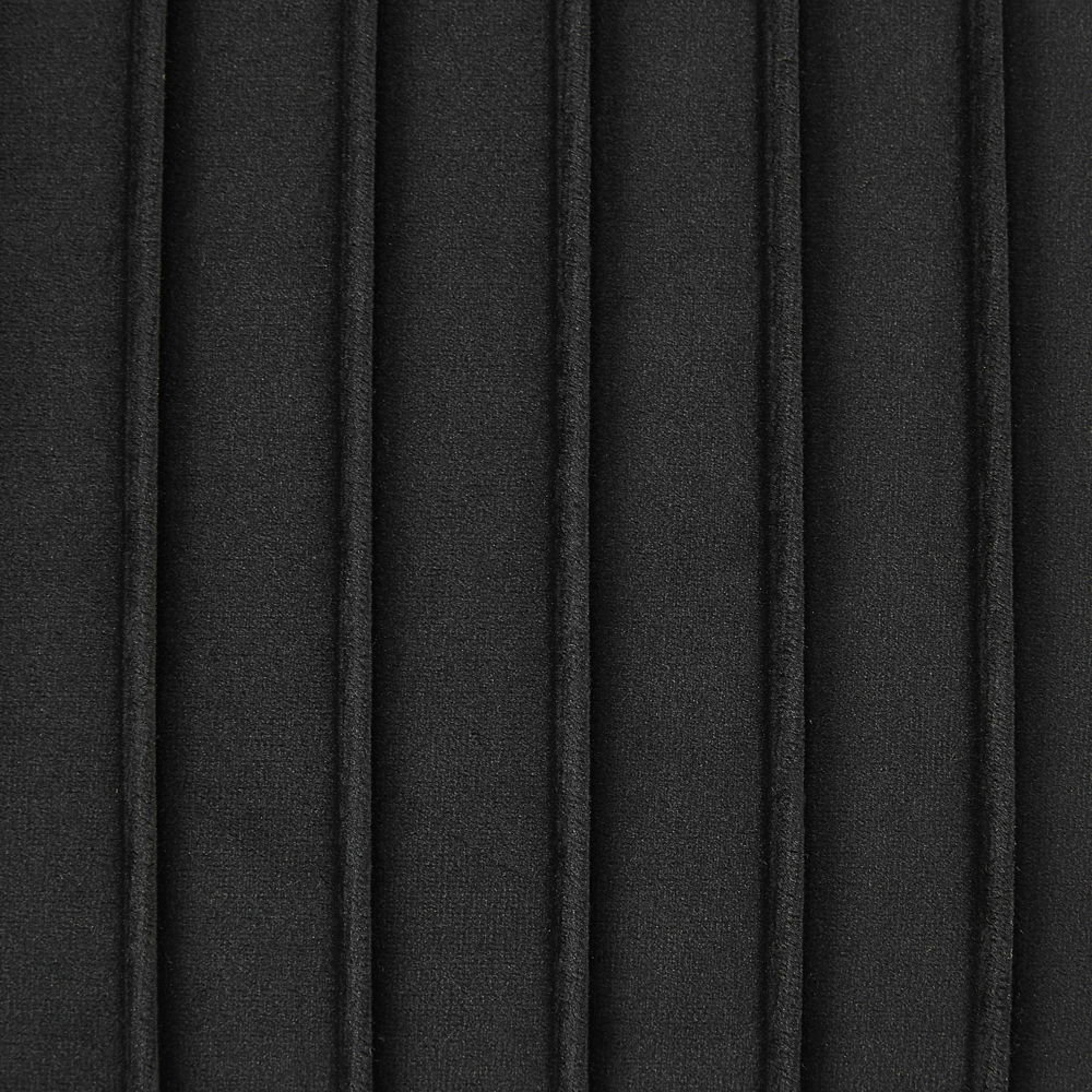 Panca Velluto Nero Imbottito Gambe In Metallo dorato 118 cm Glamour Soggiorno Camera Da Letto Corridoio