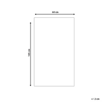 Tappeto per esterni grigio 60 x 105 cm tessuto jacquard patio terrazza soggiorno interno