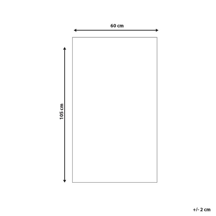 Tappeto per esterni grigio 60 x 105 cm tessuto jacquard patio terrazza soggiorno interno