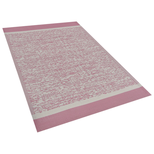 Tappeto per esterno Mat Rosa Sintetico 120 x 180 cm Ecologico Moderno Minimalista