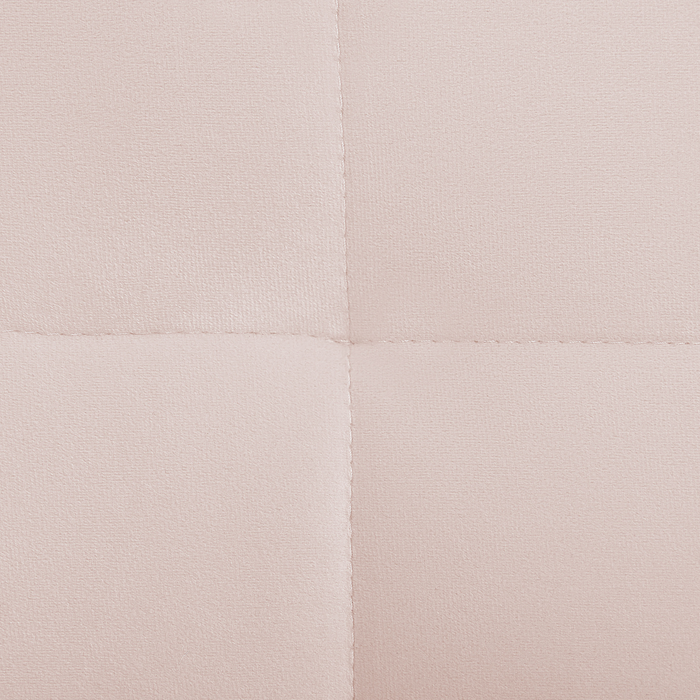 Divano a 3 posti con rivestimento in tessuto di velluto rosa capitonné con gambe dorate