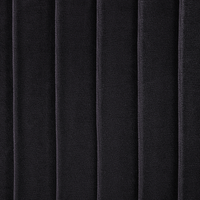 Poltrona Velluto Nero Braccioli Incassati Gambe In Legno Retrò