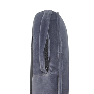 Poltrona Velluto Grigio Braccioli Incassati Gambe In Legno Retrò