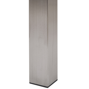 Lampada da tavolo da pranzo da giardino con piano in legno di eucalipto 220 x 100 cm con struttura in acciaio a 8 posti